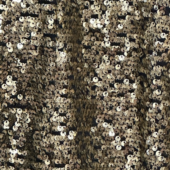 Maeve by Anthropologie new black/gold sequin skirt size medium - Picture 2 of 5